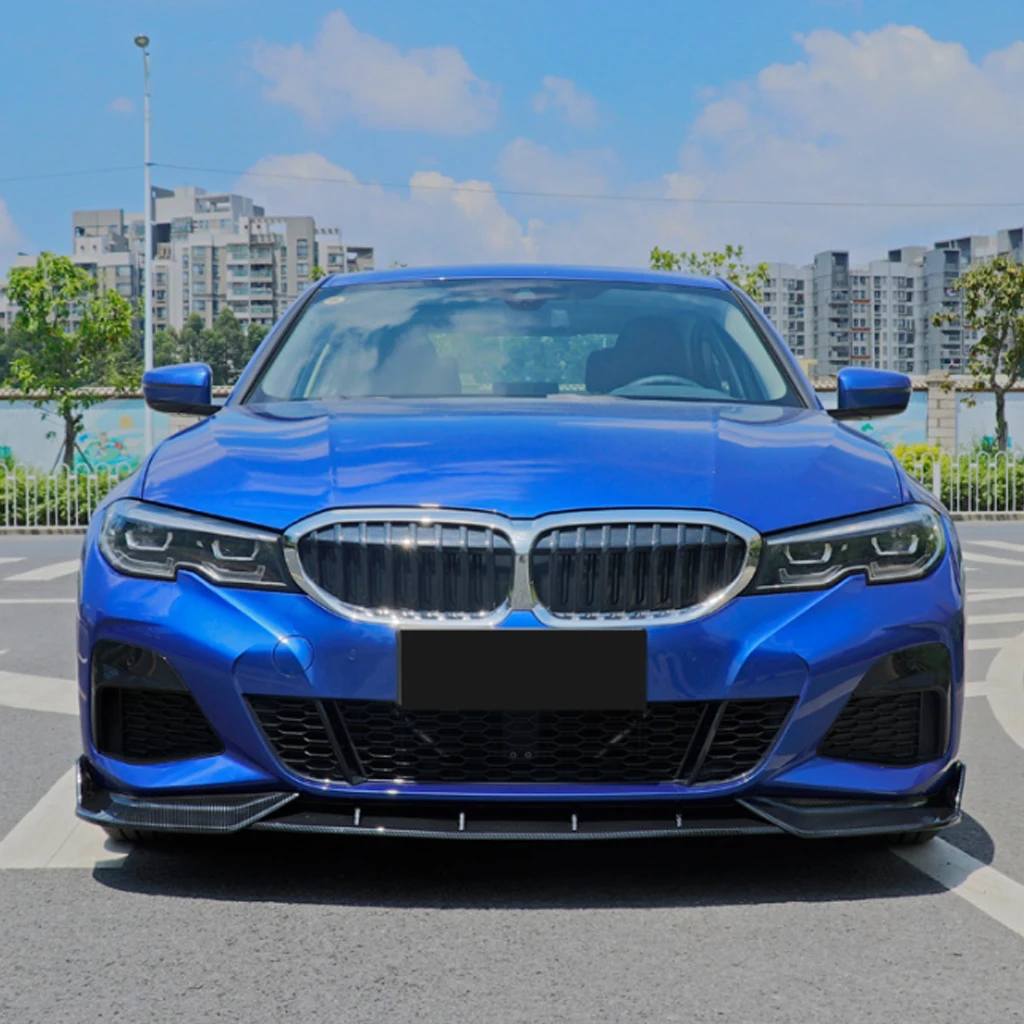 

Сплиттер спойлера на передний бампер для BMW 3 серии G20 G21 G28 2019 2020 2021 2022 ABS глянцевый черный тюнинг комплекты кузова