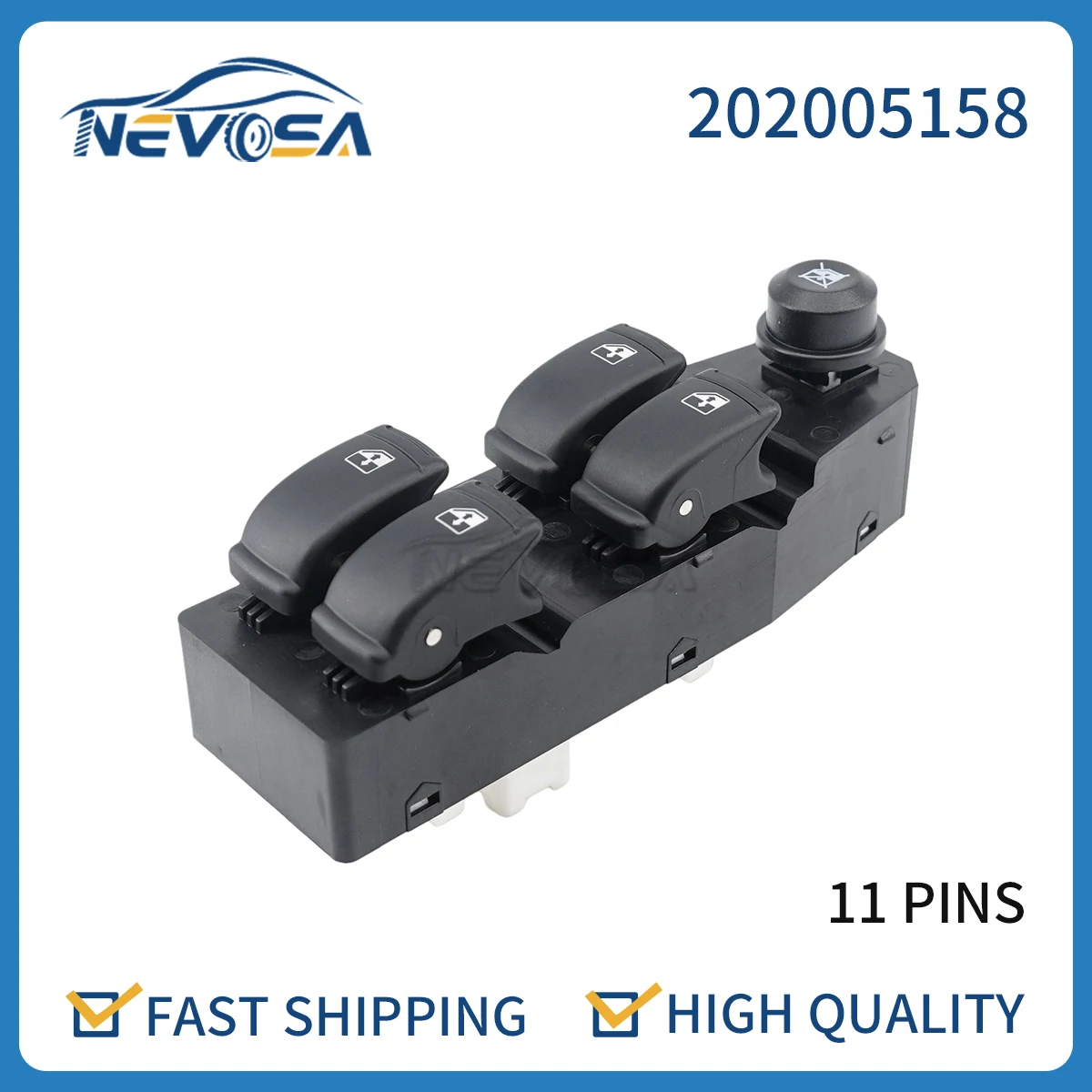 

Nevosa 202005158 For Chevrolet Aveo Pontiac G3 Wave 2007 2008-2011 Front Left Hand Driver Window Lifter Switch Car Accessories