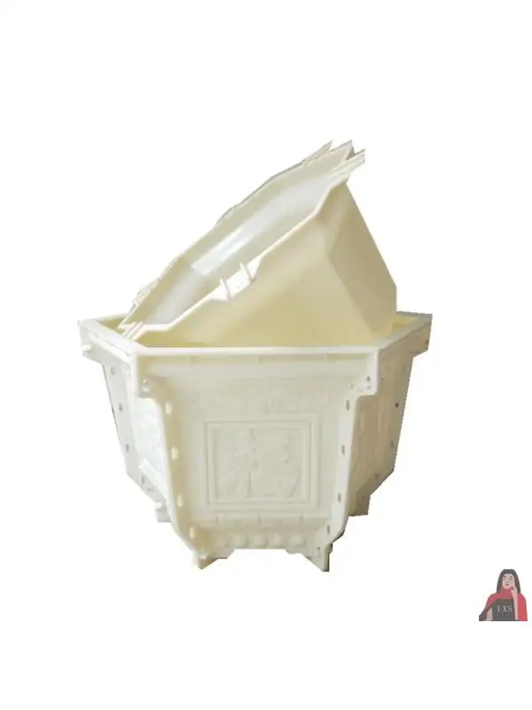 

Hexagonal Cement Flower Pot Mould Plastic Products Homemade Landscaping Flower Box Model Building Formwork