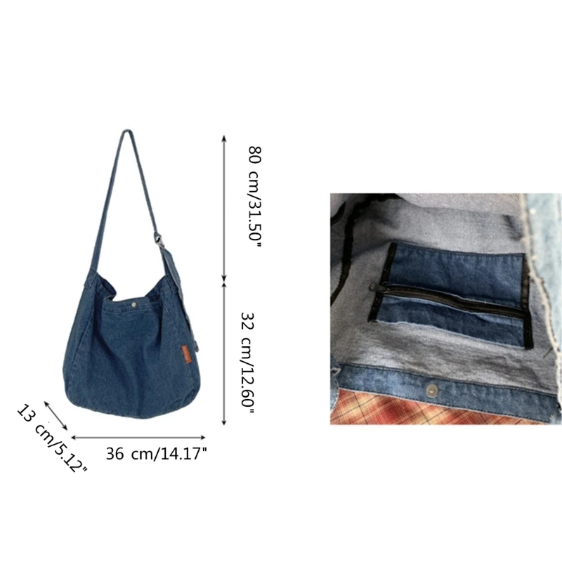 Bolso hombro clásico para mujer, bandolera para estudiante, bolso compras capacidad, bolso cruzado