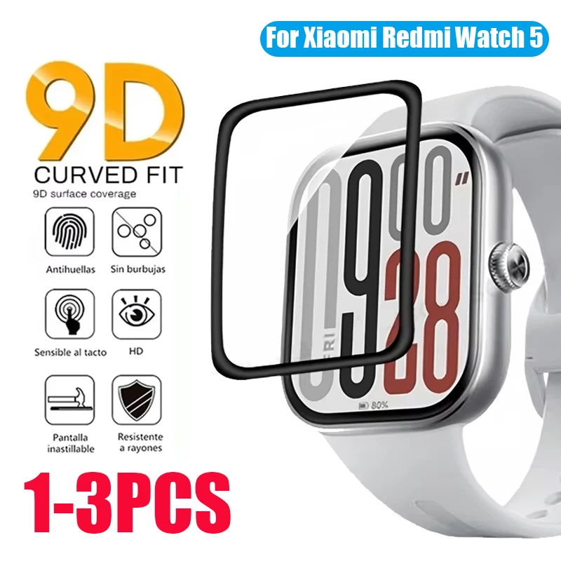 3PCS Full Screen Protector For Xiaomi Redmi Watch 5 4 3 Samrtwatch Soft Film For Xiaomi Redmi Watch 5 3 Active Lite (Not Glass)