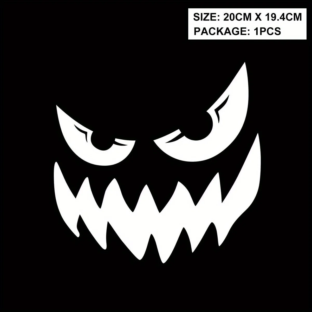 1PC Multi Color Devil Face Holographic Waterproof Vinyl Sticker Decal For Car Motorcycle Helmet Body Decor