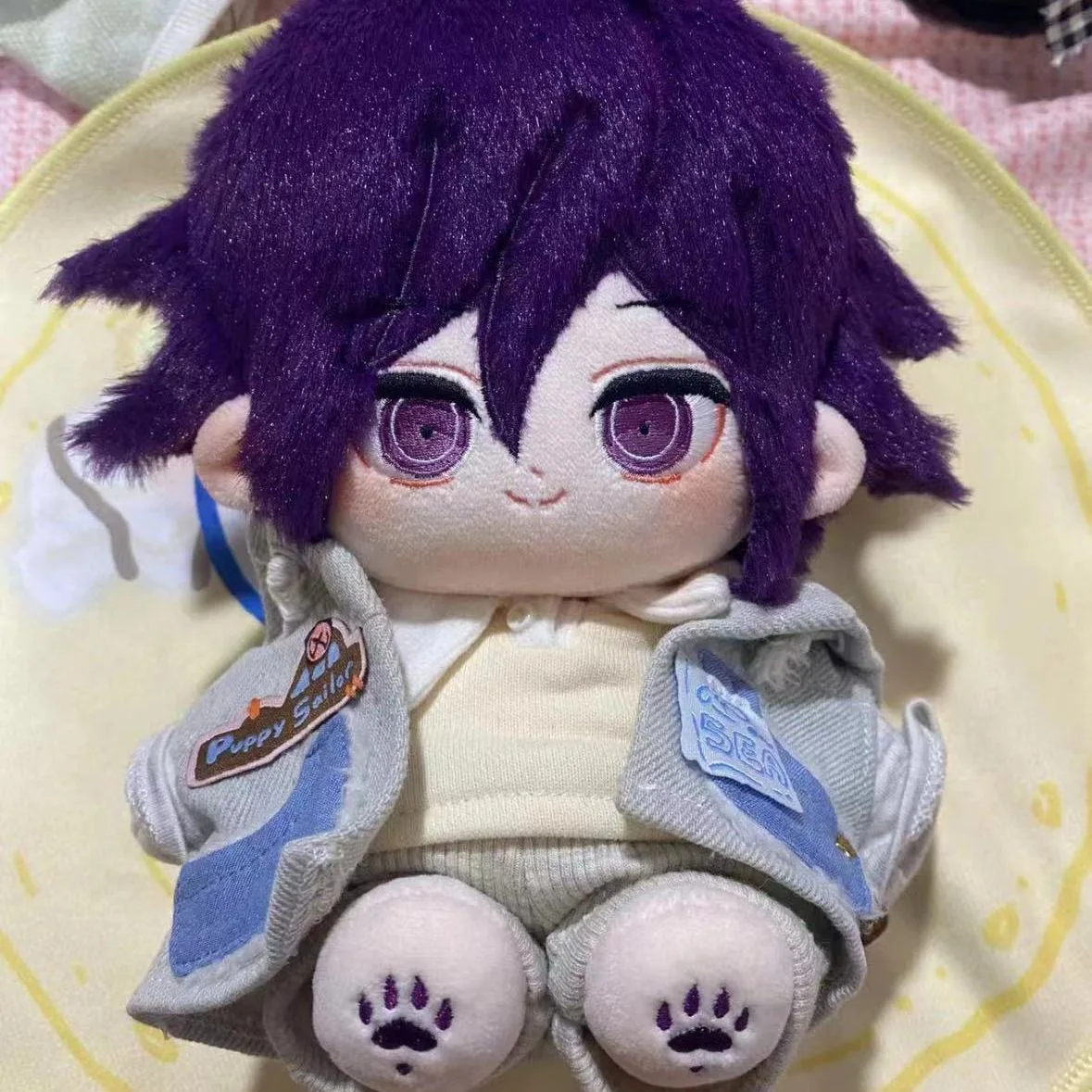 Anime Rol Kokichi Oma 20Cm Knappe Jongen Zacht Pluche Katoenen Pop Lichaam Verkleed Knuffels Poppetjes Figuren Kerstcadeau