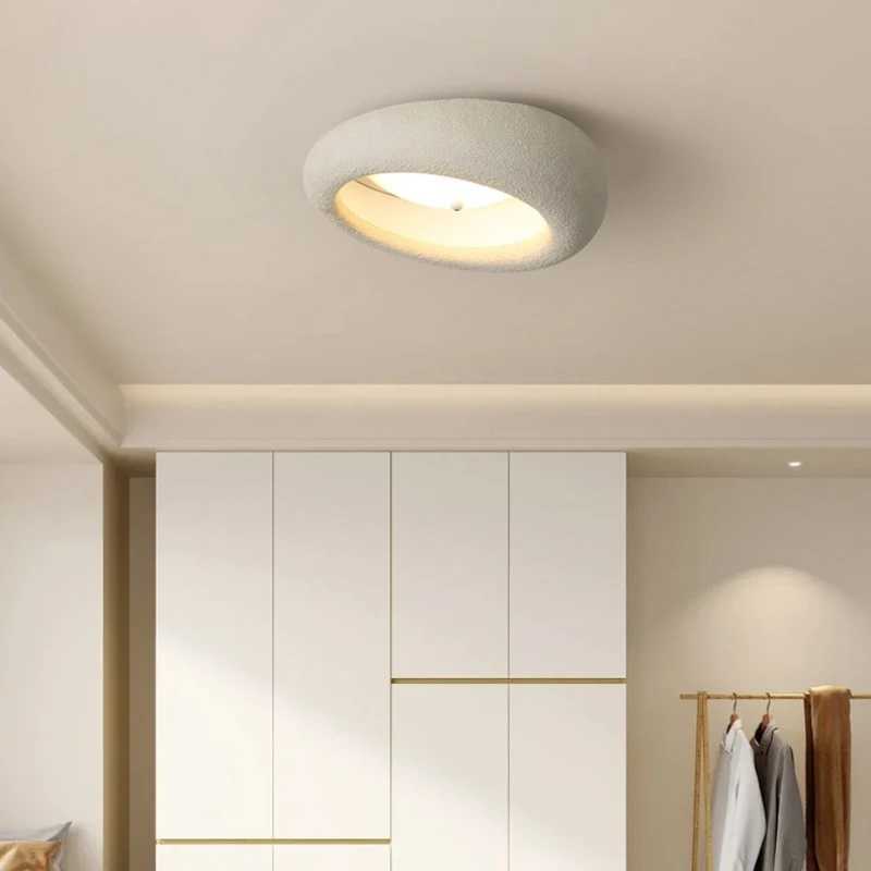 LED Children's Room Ceiling Light Modern Minimalist Environmentally Friendly Resin Cartoon Bear Cream Style Bedroom Study Lamp