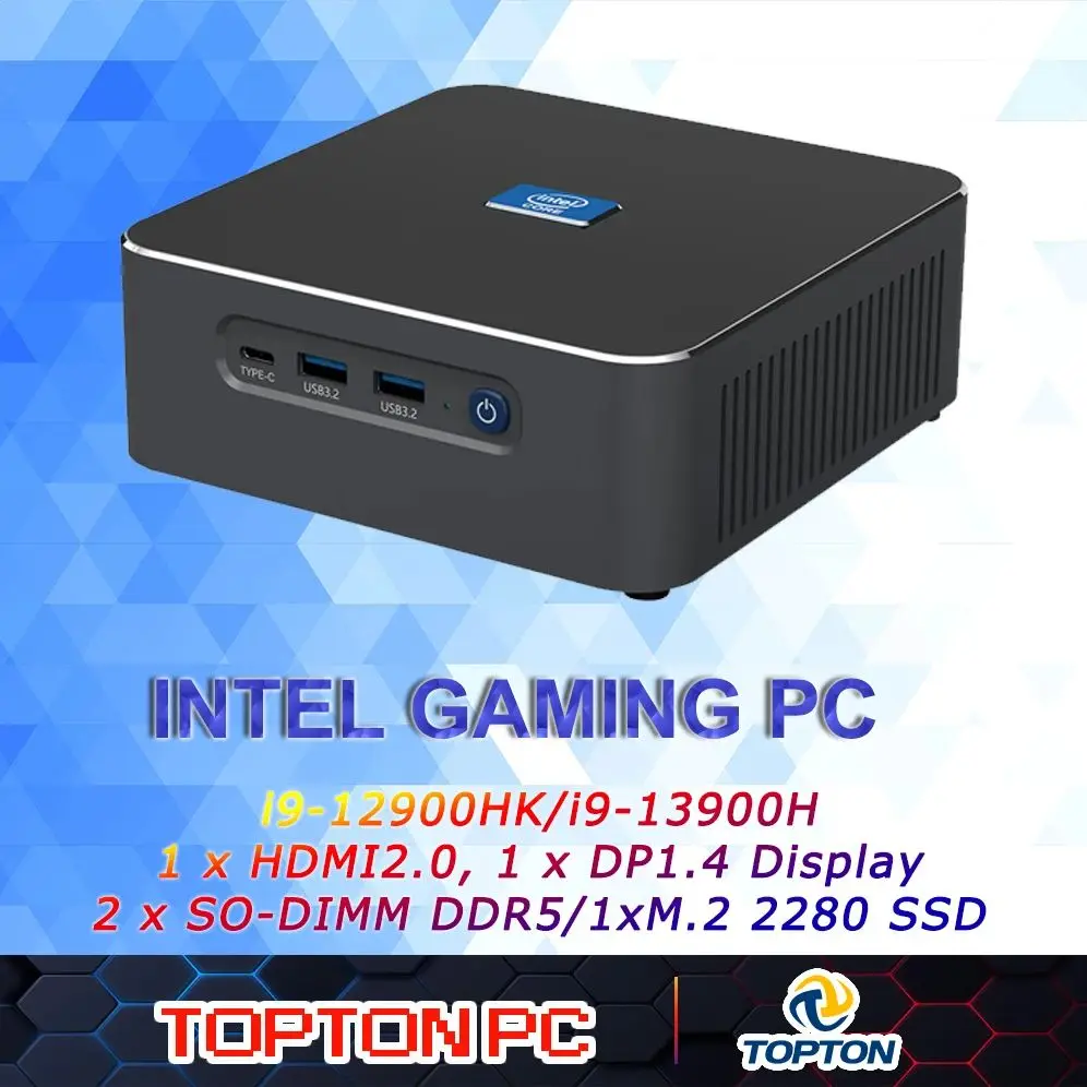 Мини-ПК 2025 i9-13900H i9 12900HK Настольный компьютер Windows 11 Pro (TPM2.0) DP/HDMI/двойной дисплей VESA для дома/бизнеса WiFi6E