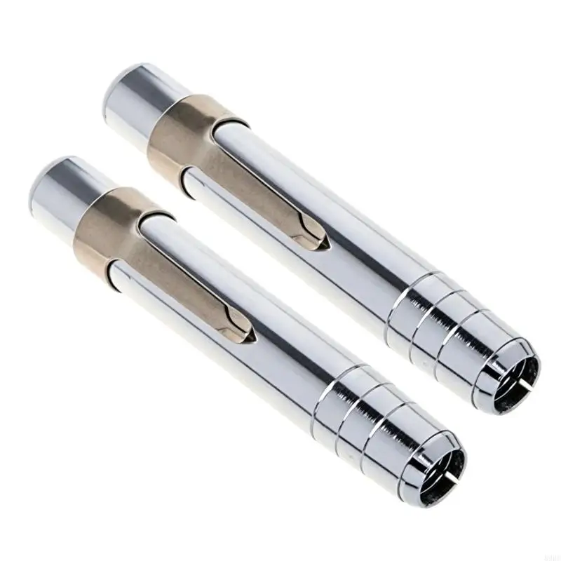 2Pcs Press Type Dustless Chalk Holder Retractable Metal Chalk Pen Extender Pencil Handle Lengthener For School Office 896C