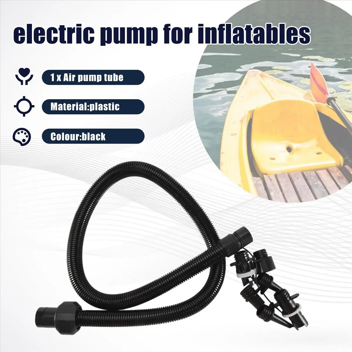 【CYBER MONDAY】Kayak Paddle Board Surfboard Boat Accessories Electric Air Pump Inflatable Tube for 782 Air Pump