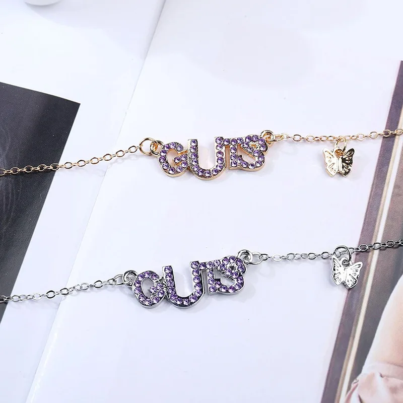 Collar de álbum KPOP GUTS SOUR, collar de cadena de clavícula de la gira mundial, regalo de inspiración de abanico femenino