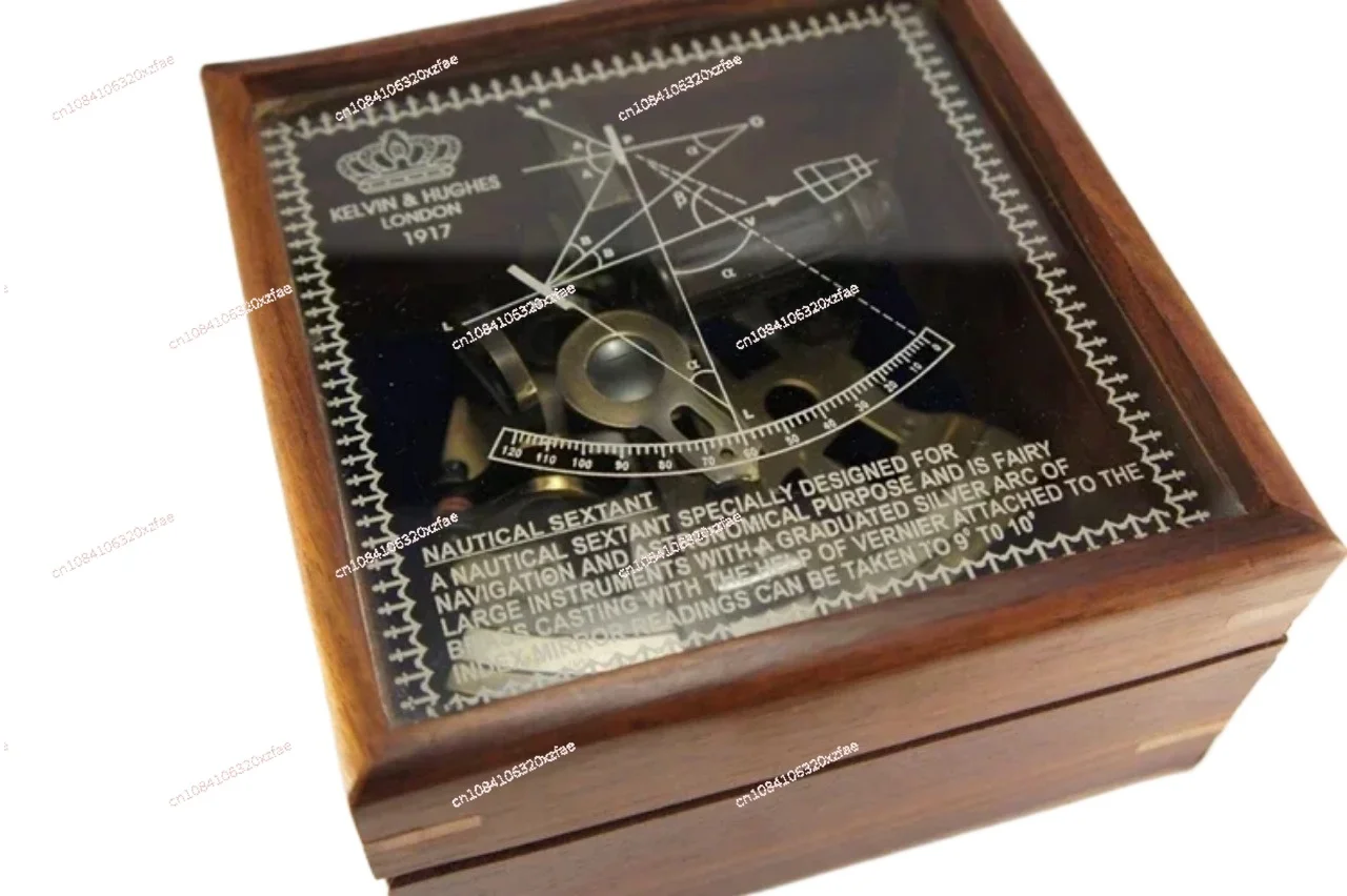 Bronze Retro Sextant Home Decoration