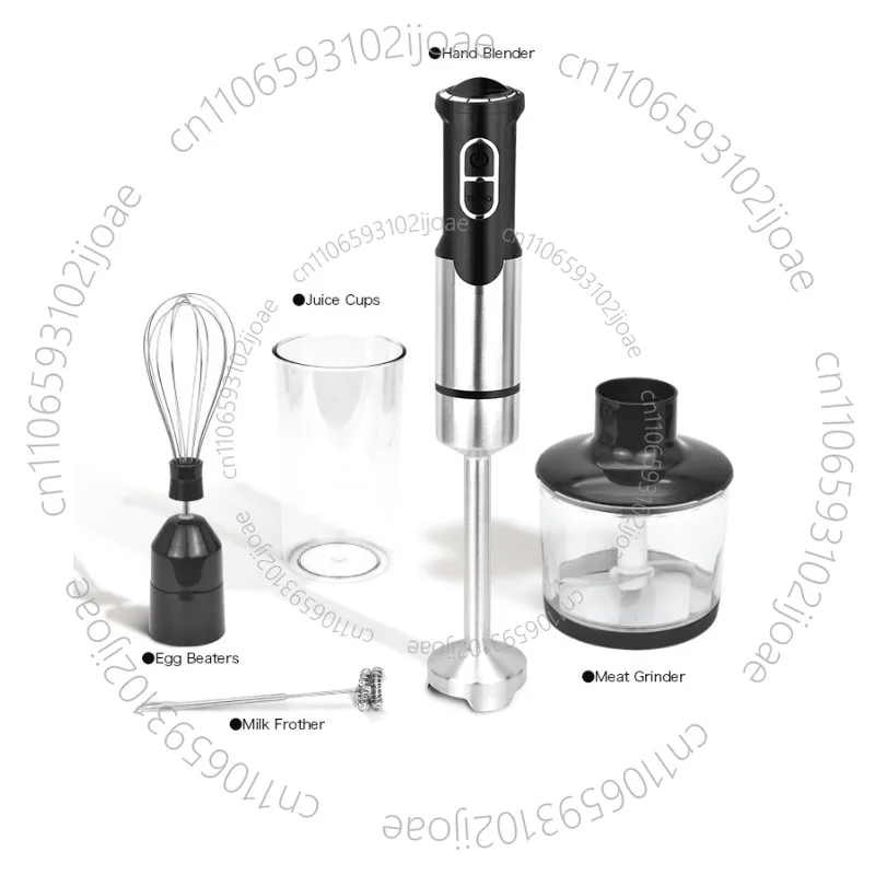 Handheld Food Processor with Meat Grinder for Baby Food Preparation Compact Multi-Functional 4-in-1 Blender for Home Use