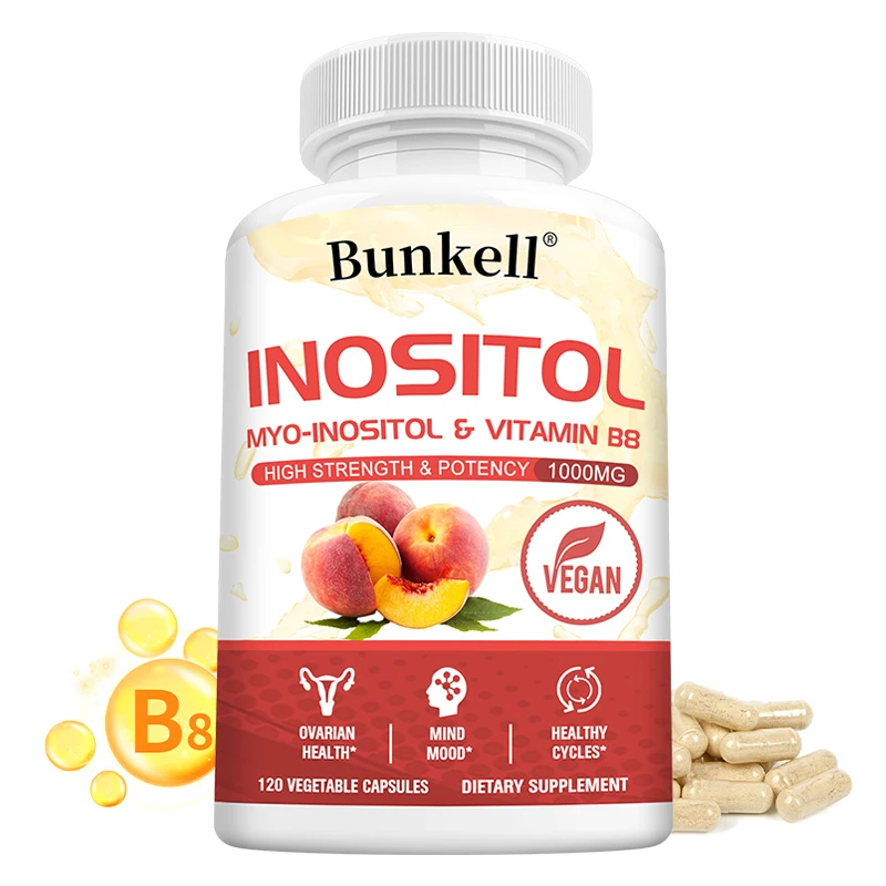 Inositol Supplement - with Inositol and Vitamin B8, Promotes Fat Metabolism, Balances Women's Mood Health, Vegetarian