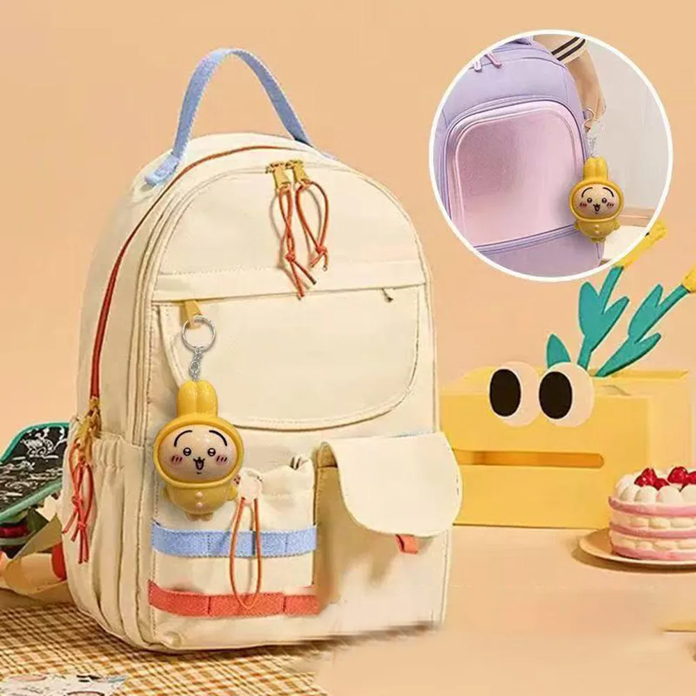 سلسلة مفاتيح كرتونية متغيرة الوجه، قلادة حقيبة مدرسية لطيفة، دمية متغيرة الوجه، دمية لإرسال الأصدقاء كهدية، هدايا العيد الصغيرة #3