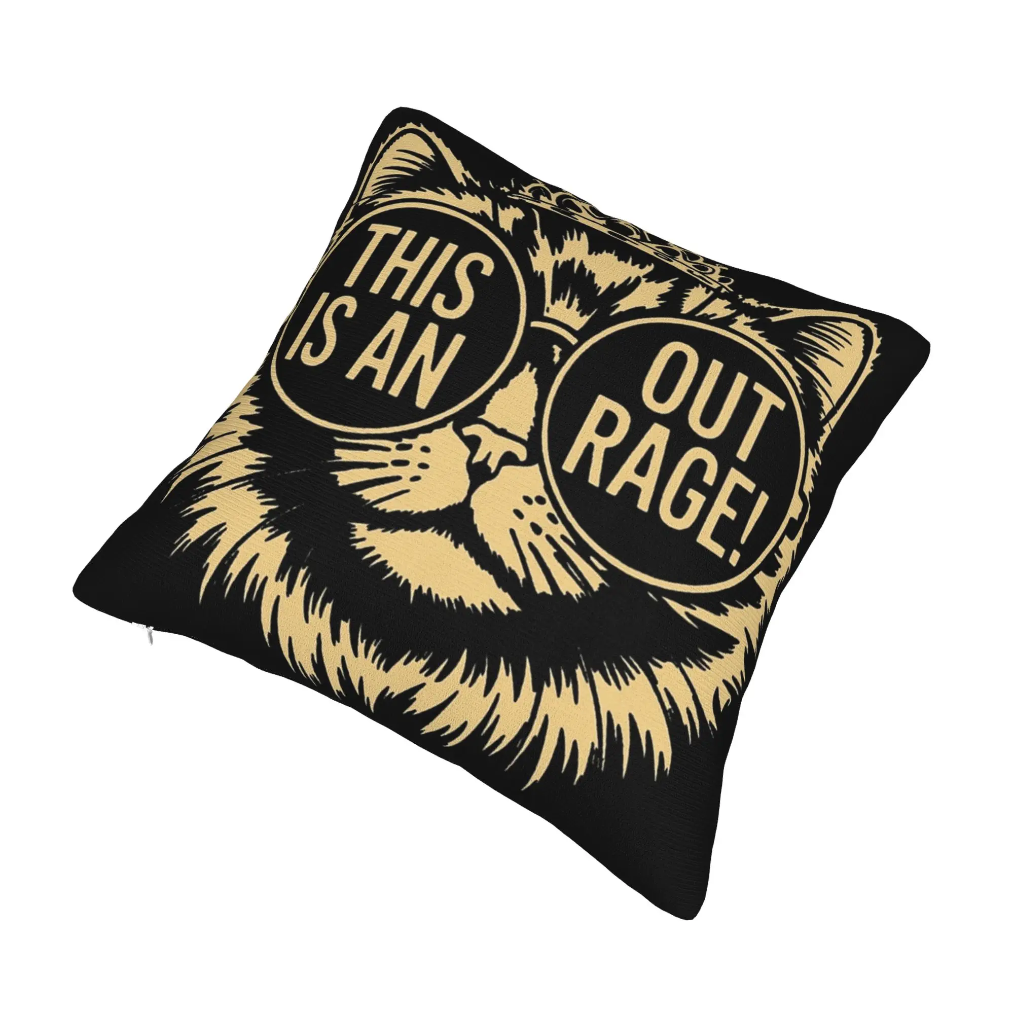 This Is An Outrage Princess Donut Cat  Pillowcase Merchandise Printing Cushion Cover Decor  Pillow Case Cover Home Multi-Size