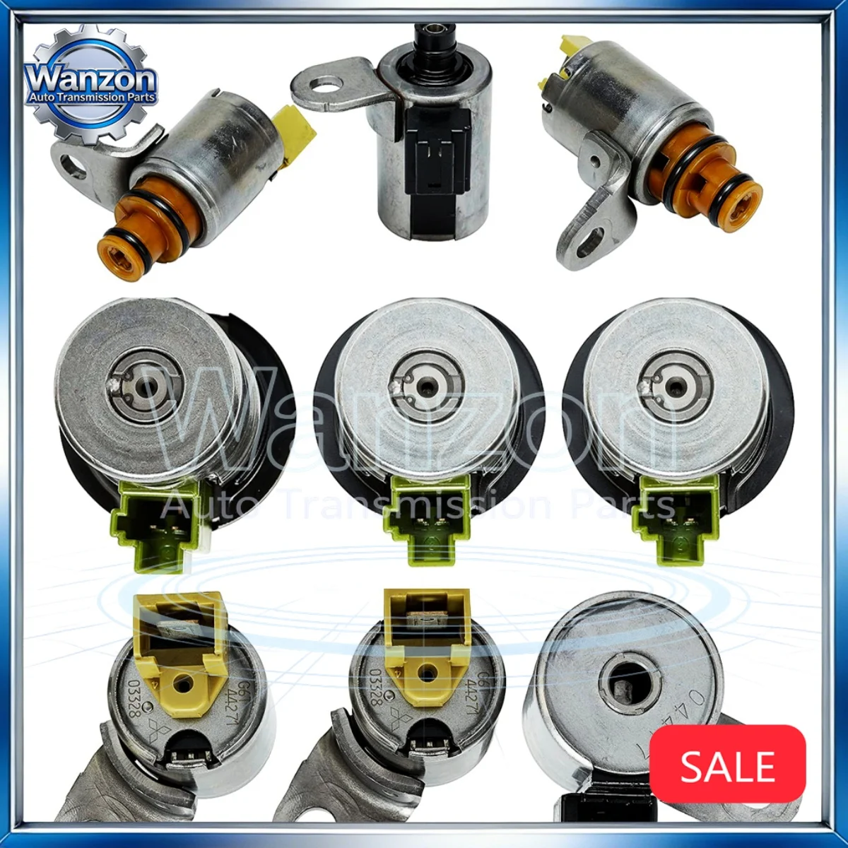 1Set 4F27E FN4A-EL Transmission Shift EPC PWM Solenoid Kit 48420K-R D46950 D48421A Fit for Mazda 2 3 5 6 CX-7 MPV Ford Focus