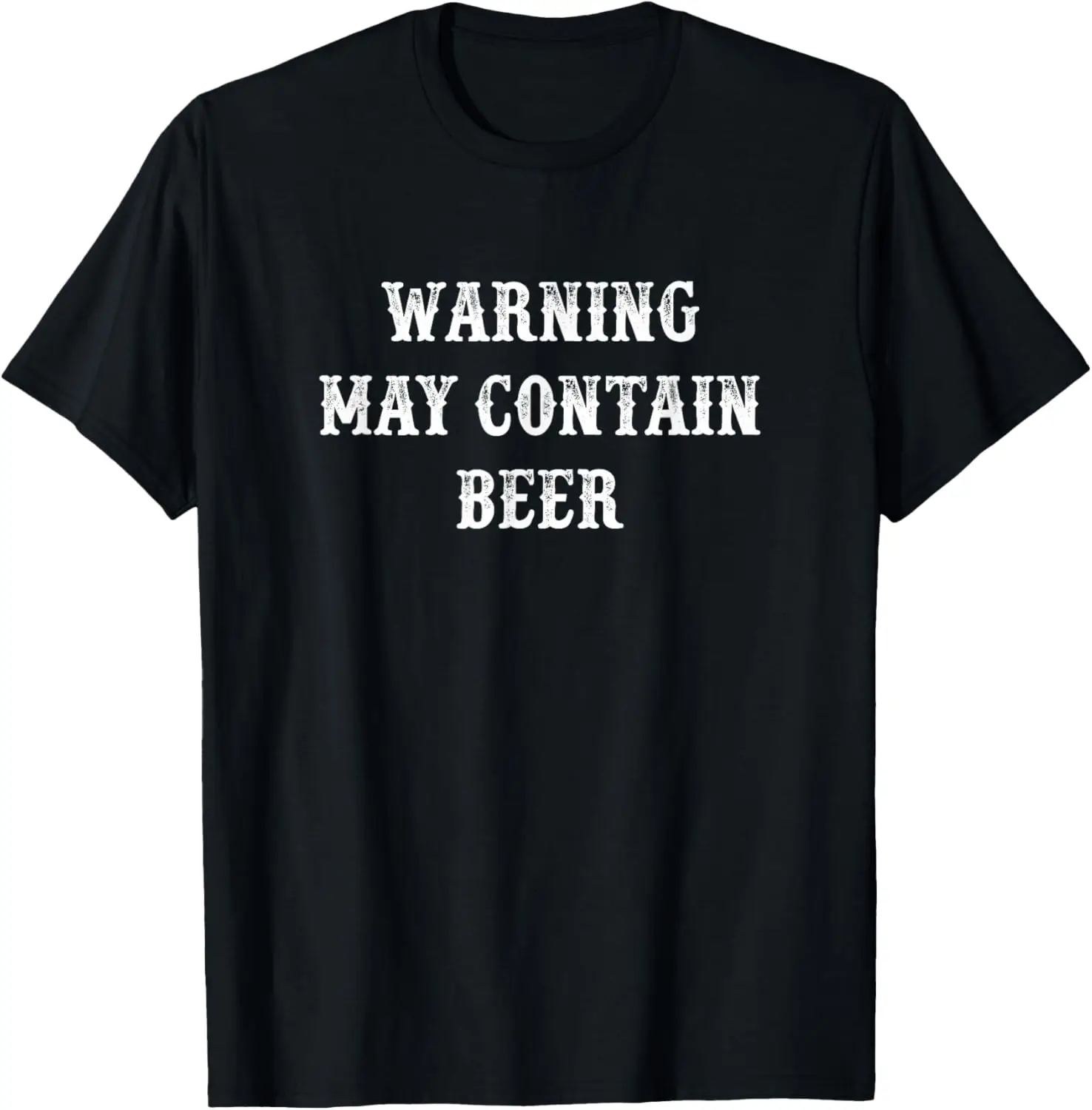 Warning - May Contain Beer - Vintage Style - T-Shirt