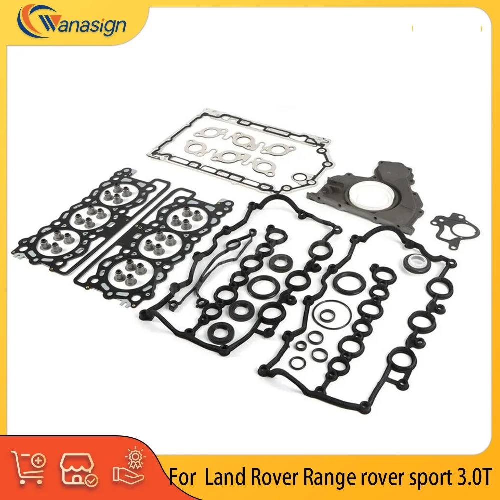 Engine Parts Full Gasket Set Fit 3.0 L V6 Gas 306DT For Land Rover Range rover sport Jaguar XF XJ 3.0T TDV6