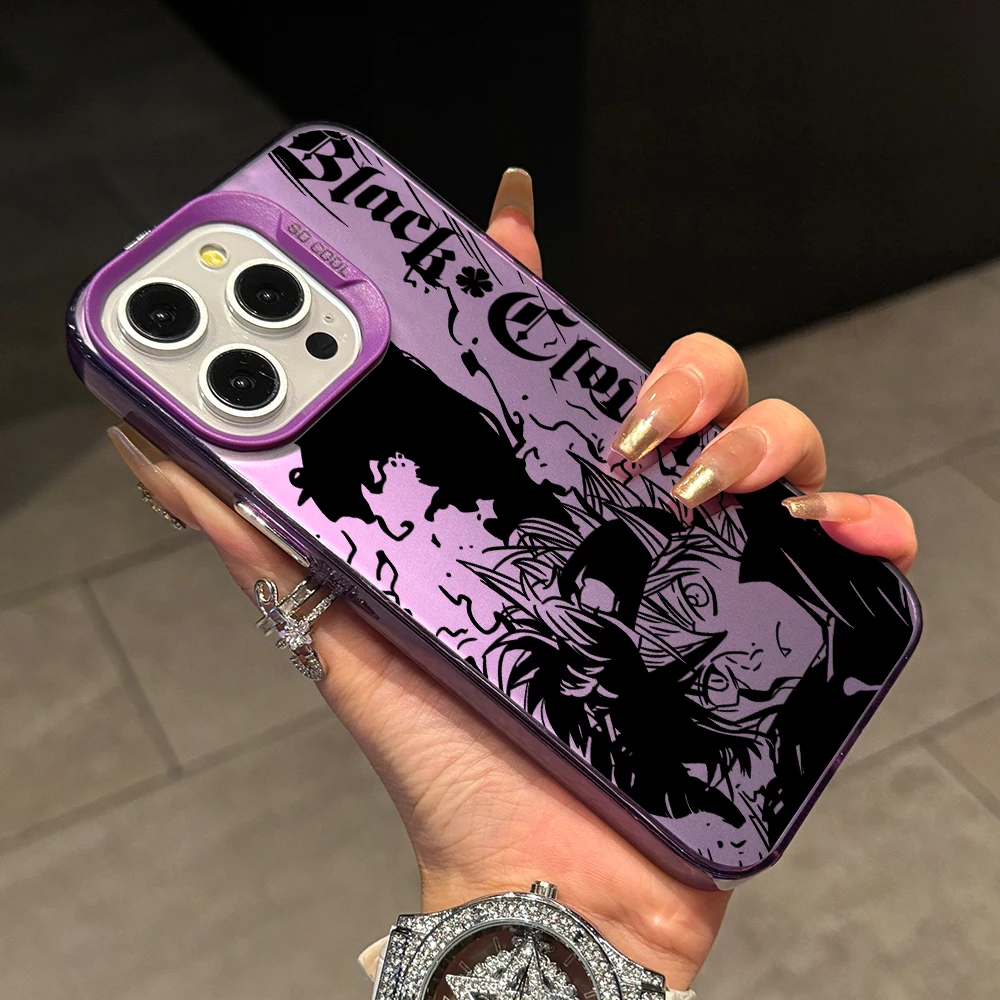 Black Clover Astas Phone Case for Xiaomi Redmi 14C 13C 12C 10 Note 15 14 13 12 Pro Plus 4G 5G Silver Hard Cover view 4