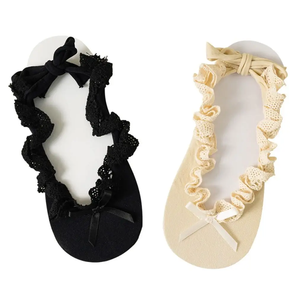 New Breathable Bowknot Socks Spring Summer Y2K Short Socks Daily Wear Sweet Cotton Socks