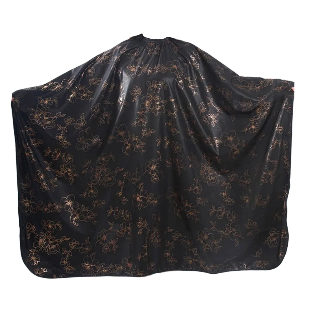 

1pc Gold Foil Hairdressing Cape Soft Lightweight Unisex Apron For Adults Hair Cutting Salon Barber Shawl Waterproof Cape