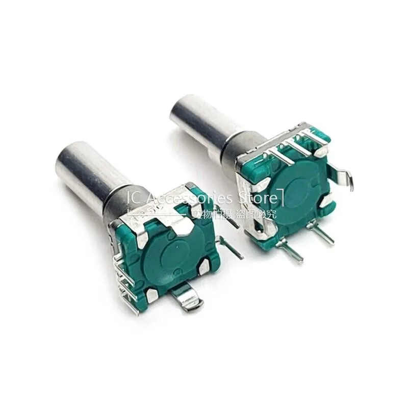 2PCS EC11E15244G1 Rotary Encoder Navigation Volume Switch 30 Positioning 15 Pulse With Push Switch 5Pin Half Shaft 20MM