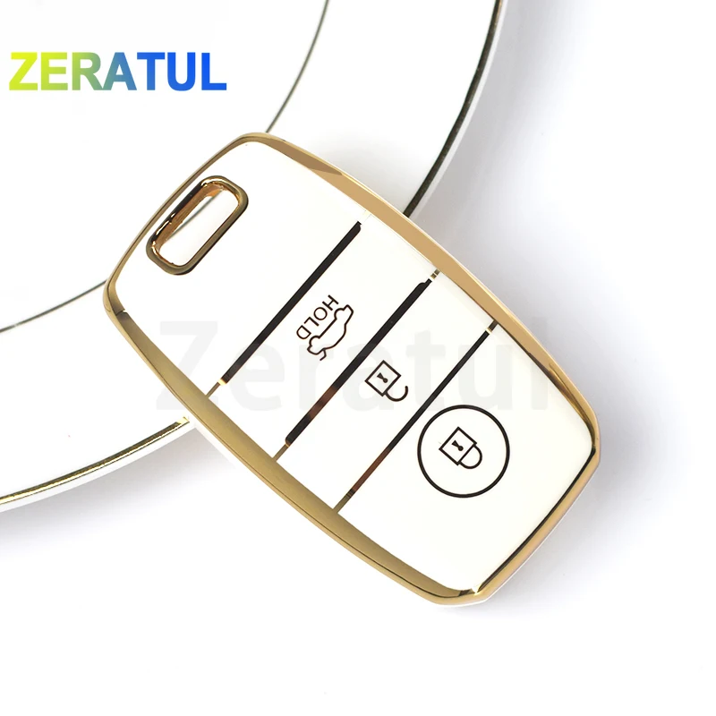 3 Buttons Shell For KIA Rio Rio5 Sportage Ceed Cerato K3 KX3 K4 K5 Cerato Sorento Optima Picanto TPU Car Remote Key Case Cover