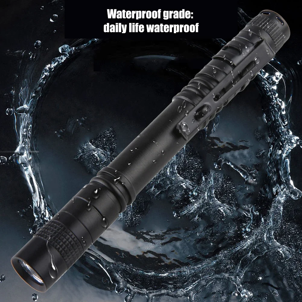 Mini LED Flashlight waterproof Portable Pen Light Emergency Lighting Camping Lamp Outdoor Tool Clip Pocket Torch Lamp Flashlight