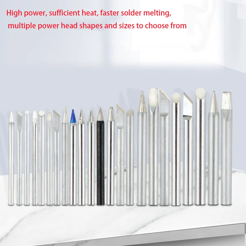 1/5Pcs 80W 100W 150W High Power External Heat Universal Standard Soldering Iron Tip  Lead-Free Replacement Solder Head