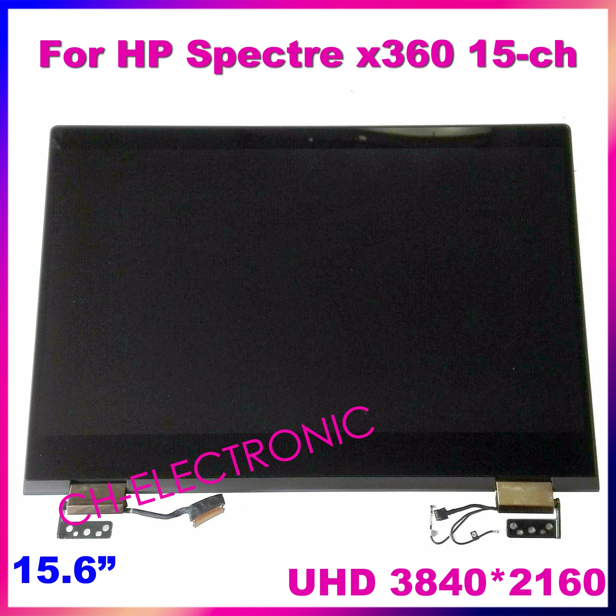 

15.6" 4K UHD For HP Spectre x360 15-ch 15-ch003no 15-ch004na LCD Touch Screen Digitizer Replacement Full Assembly L15596-001