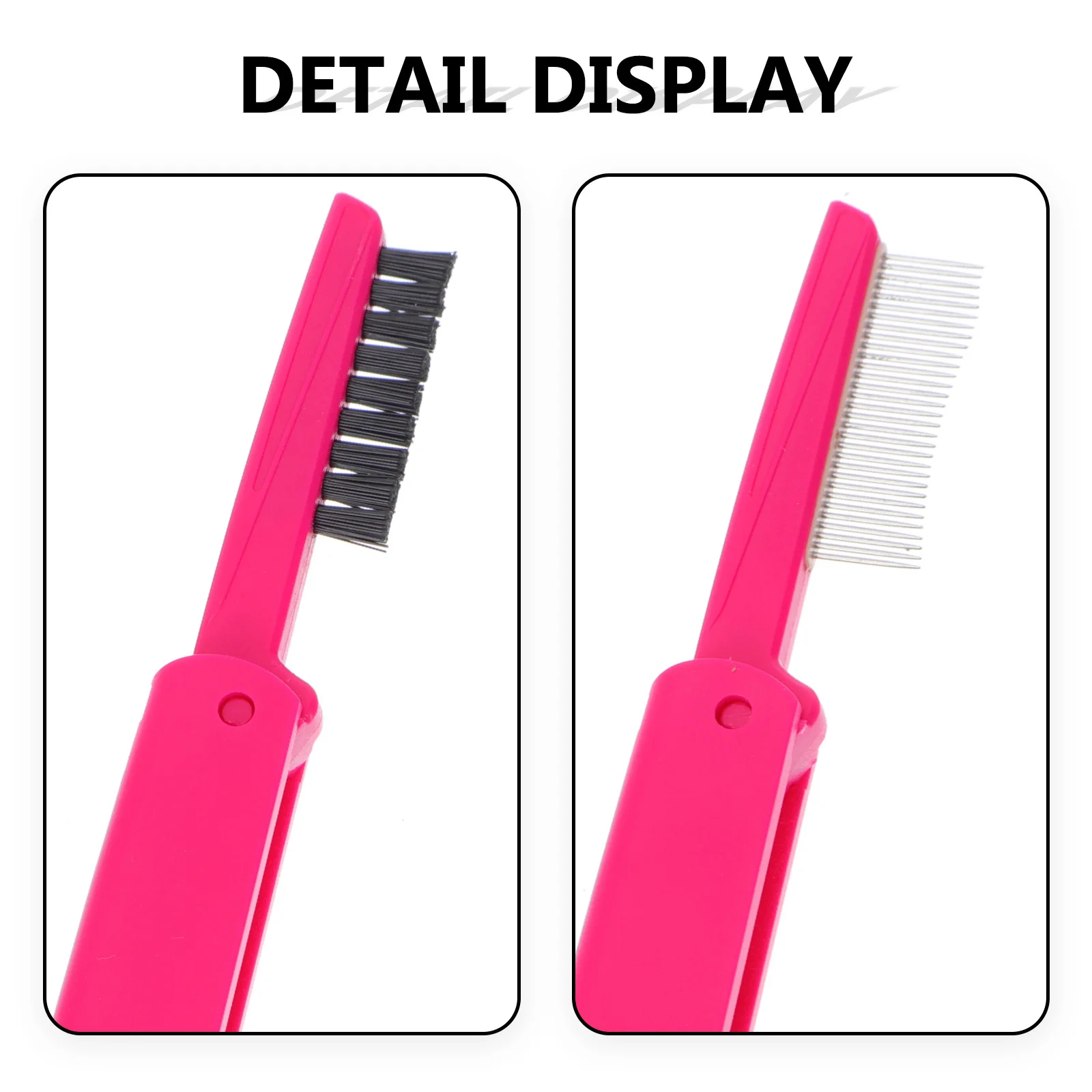 

2Pcs Eyelash Comb Double-Ended Foldable Eyebrow Brush Eyebrow Grooming Cosmetics Tool Multifunctional Lash Shaper