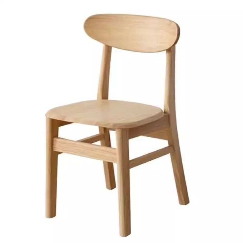 

All Solid Wood Back Dining Chair Home Simple Modern Desk Stool Nordic Restaurant Dining Leisure