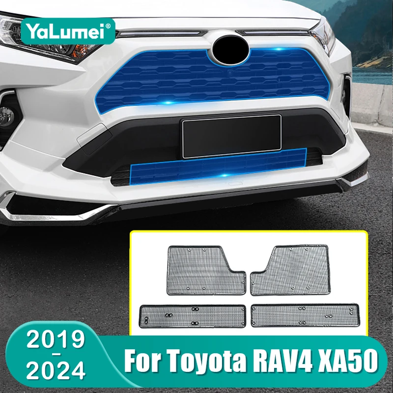 

For Toyota RAV4 XA50 2019 2020 2021 2022 2023 2024 RAV 4 Hybrid Car Front Grille Insect Screen Exterior Parts Accessories