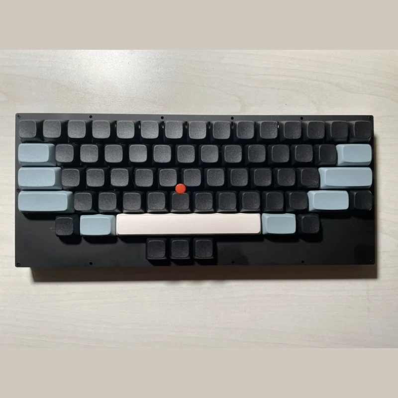 Kit de Teclado Mecânico HHKB Little Red Dot Personalizado, Modo Único, Com Fio, Hot Swap, Ergonomia para E-sports e Escritório