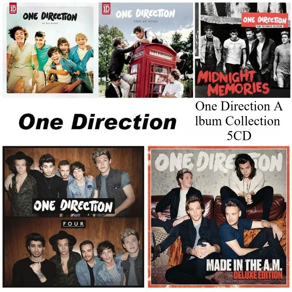 

One Direction Greatest Hits: 5 CD-дисков, музыка без потерь качества, для фанатов, для дома и автомобиля, для аудиоколлекции