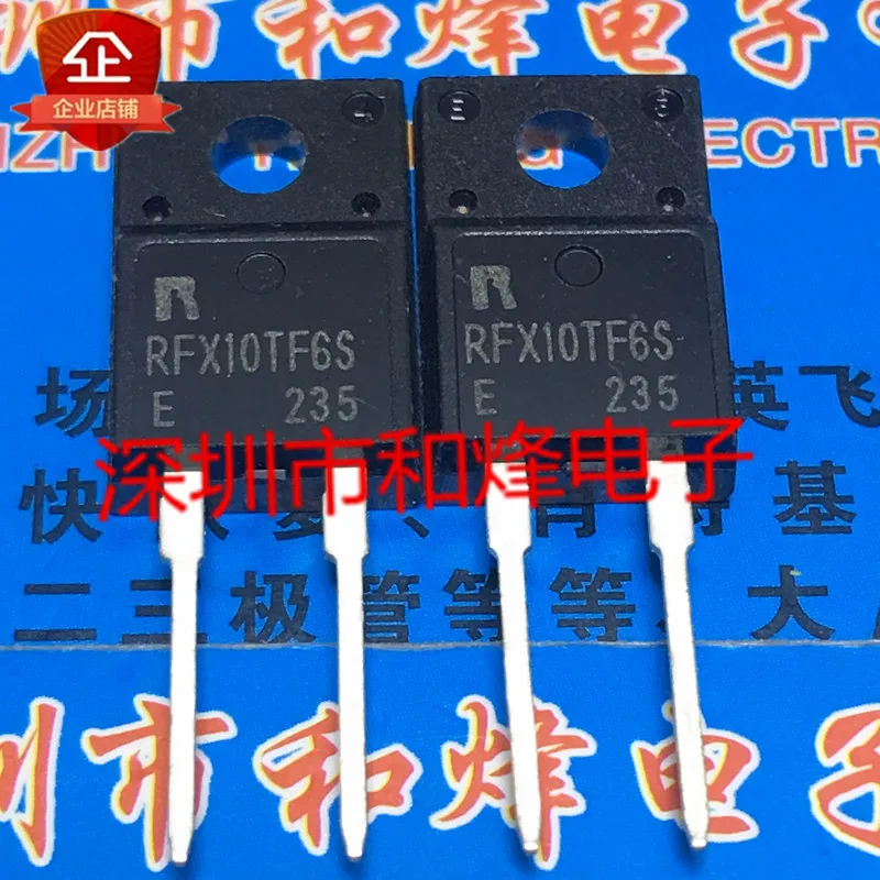 Original 5 piezas/RFX10TF6S TO-220F 600V 10A