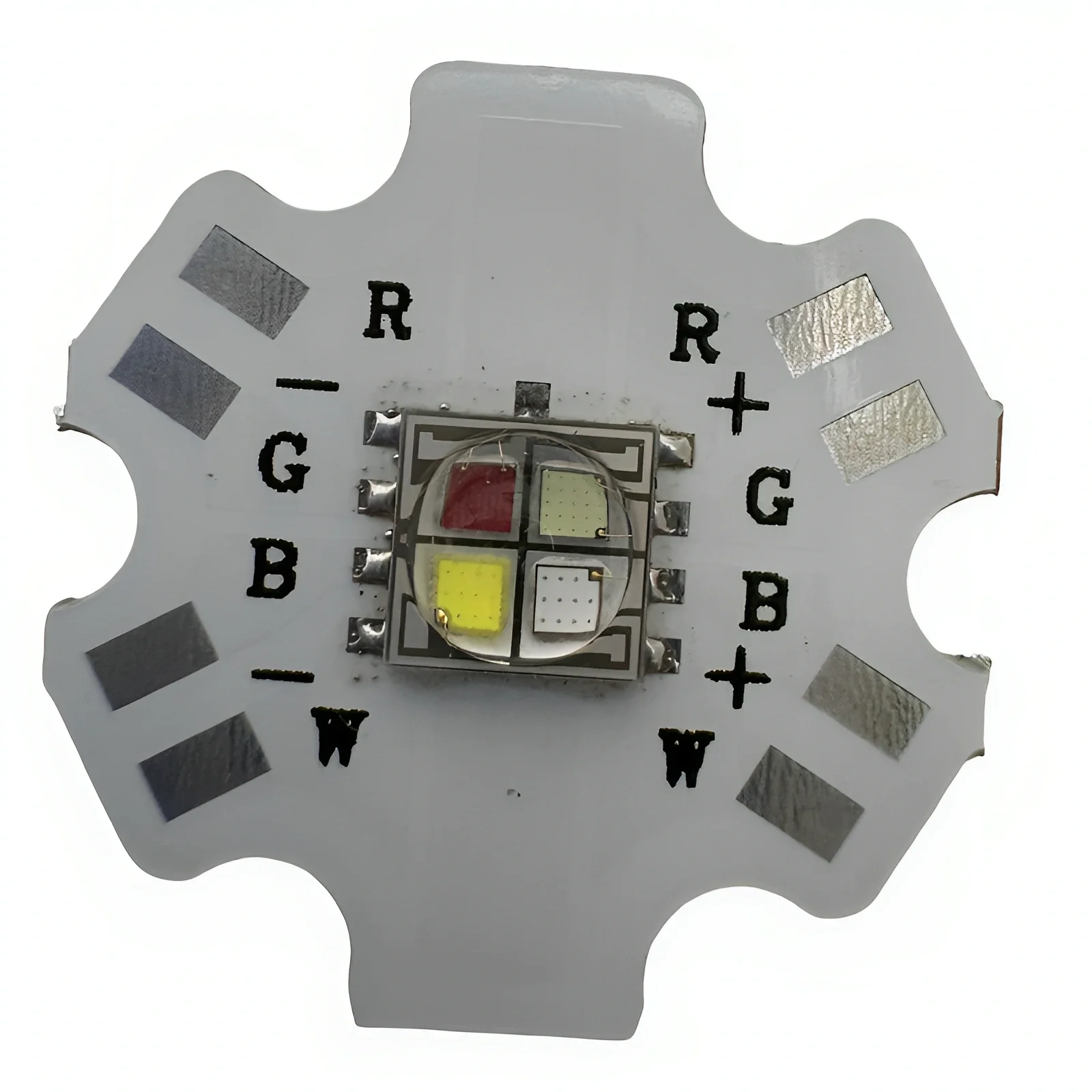 50pcs 12W LED RGBW SMD 5050 Chip High Power Welding 20mm PCB Flashlight /Car/Bicycle Lamp/Project /Headlight Aluminum Substrate