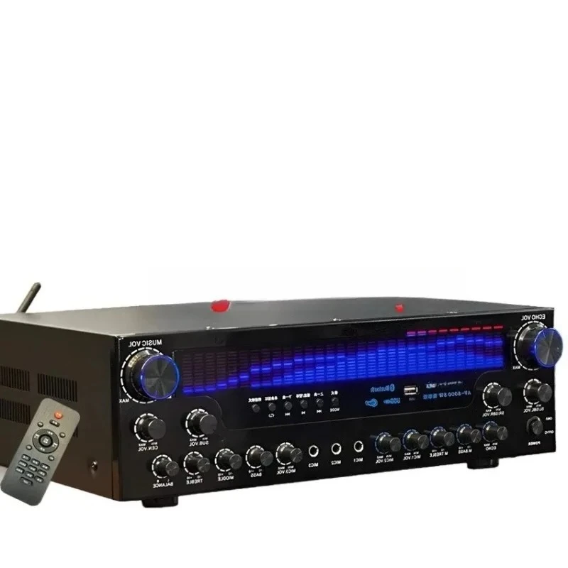 7.1 Surround Sound HIFI Power Amplifier 2200W 2500W Large Screen Partition Control Home Cinema Subwoofer Amplifier