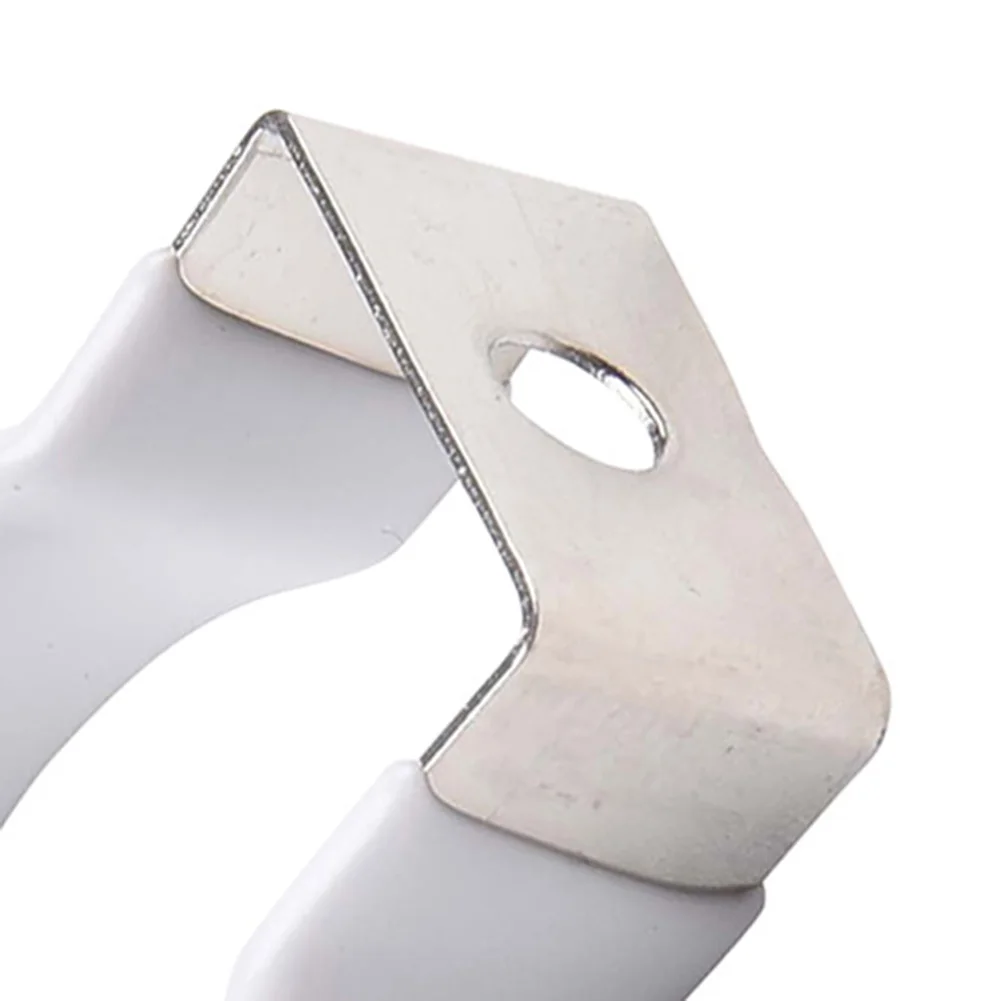 10PCS U-Shaped Mounting Clips for LED Fluorescent Tubes Providing Reliable Support Without Marking or Damaging Fixture Surfaces