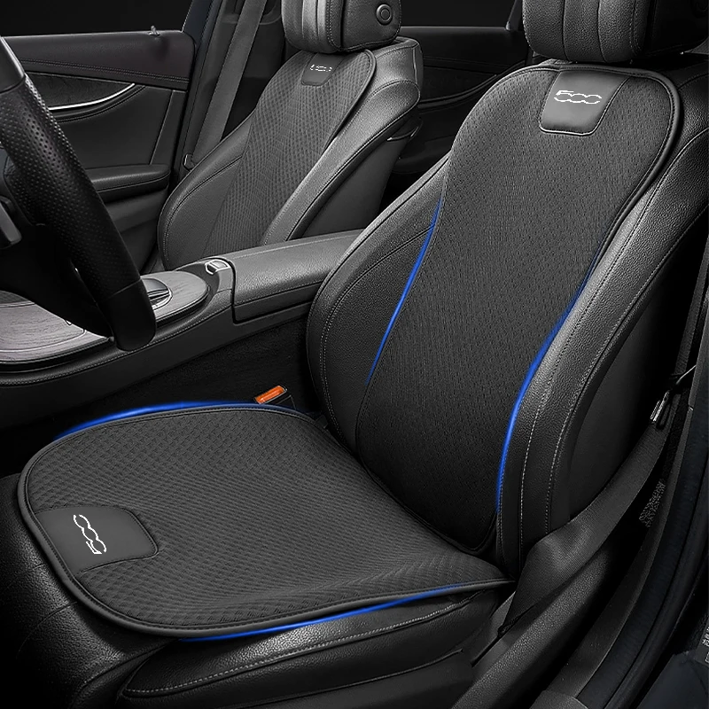 

Подушка сиденья для Fiat 500 500C 500X, четыре сезона, универсальная подушка сиденья из ледяного шелка, дышащая и нескользящая подушка для автомобильного сиденья