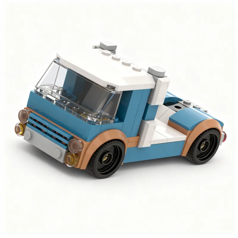 

196pcs MOC 1 TRUCK City Traffic Model Building Blocks Construction Toy Christmas Gifts DIY Creative Idea Education Birthday