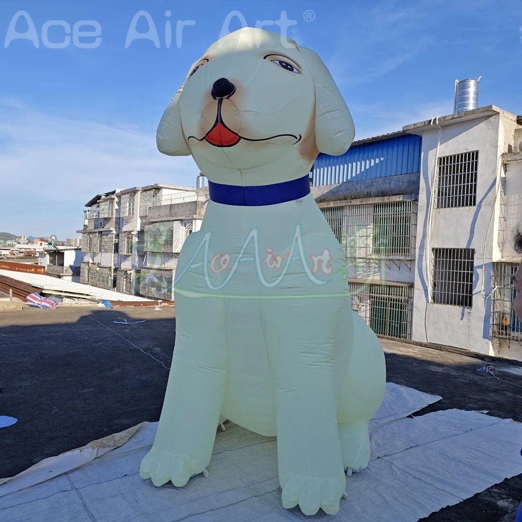 Giant Lovely Animal Model Inflatable Balloon Dog For Advertising