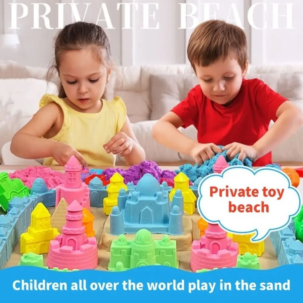 Templates Space Sand Slowly Flowing Water Slime Dynamic Sand DIY Kit Cotton Texture Slow-moving Sand Montessori Education