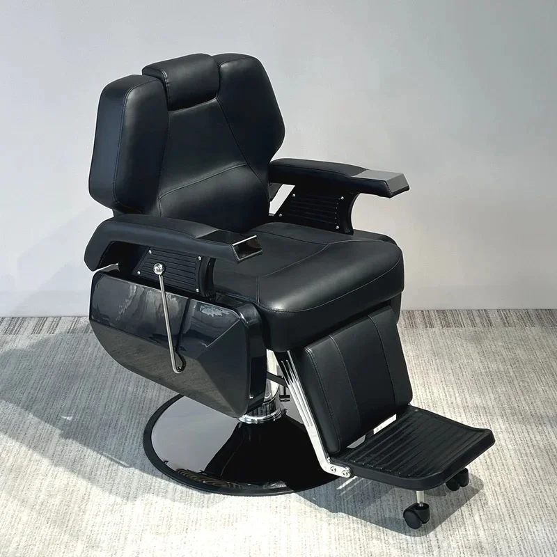Heavy Duty Hydraulic Barber Chair Reclining PU Leather Styling Chair Removable Headrest Hairdressing Beauty Salon Furniture view 3