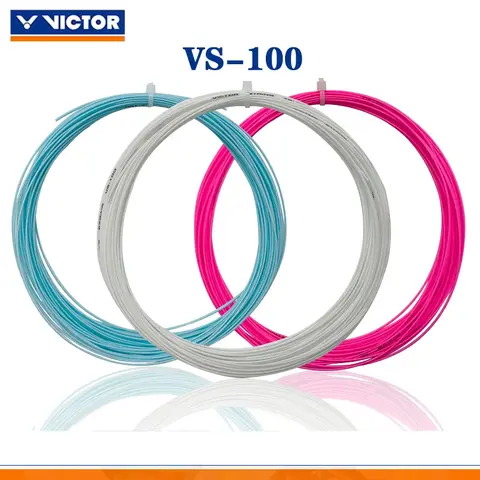 10 개/몫 100% 오리지널 Victor VS-100 내구성 유형 나일론 배드민턴 라켓 문자열