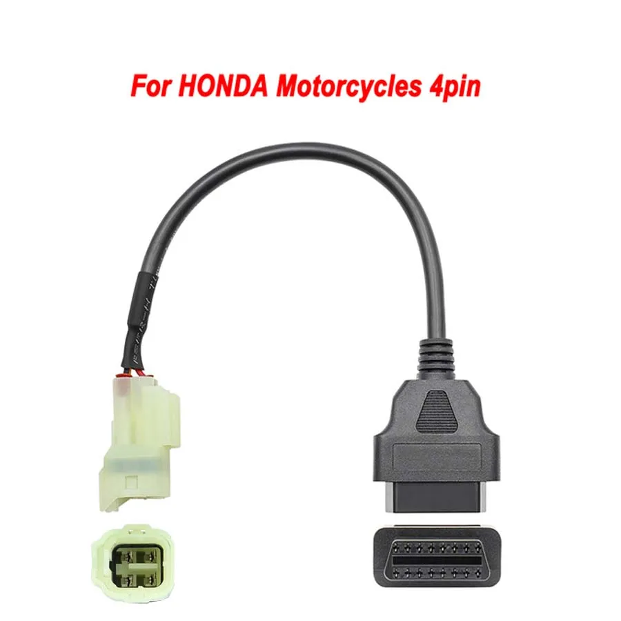 OBD2 Motorcycle Diagnostic Cable for YAMAHA 3Pin 4Pin for Honda/Kawasaki/BENELLI/Suzuki 6Pin for Ducati Harley 4 PIN K CAN Cable