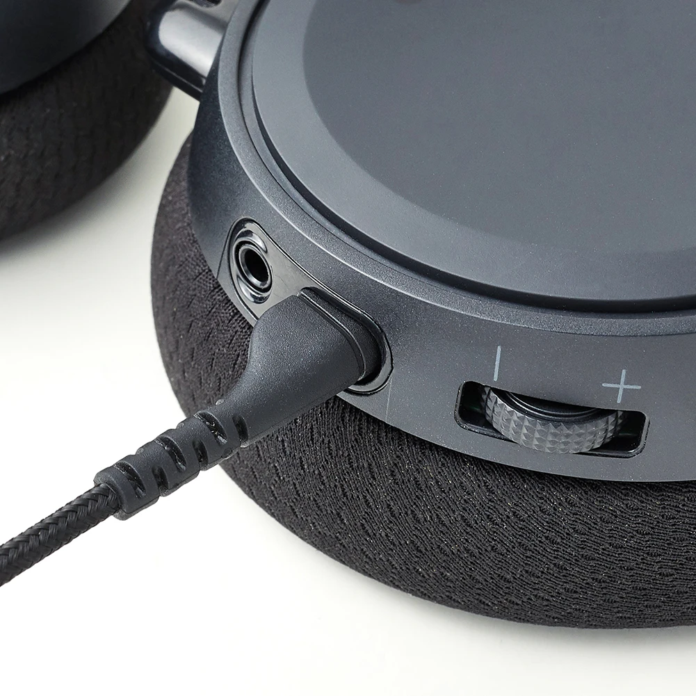 مايكرو USB 3.5 مللي متر AUX مضفر الحبل 2 متر سماعة الألعاب الصوت تمديد كابلات الحبل مرنة ل SteelSeries Arctis 3 5 7 Pro #2