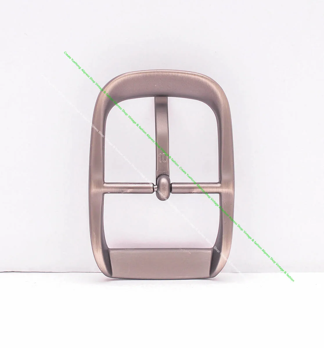 Inner 36mm Western Metal Stainless Plated Center Bar Pin Buckle Men's Round Rectangle Belt Buckle Leather Craft Accessories