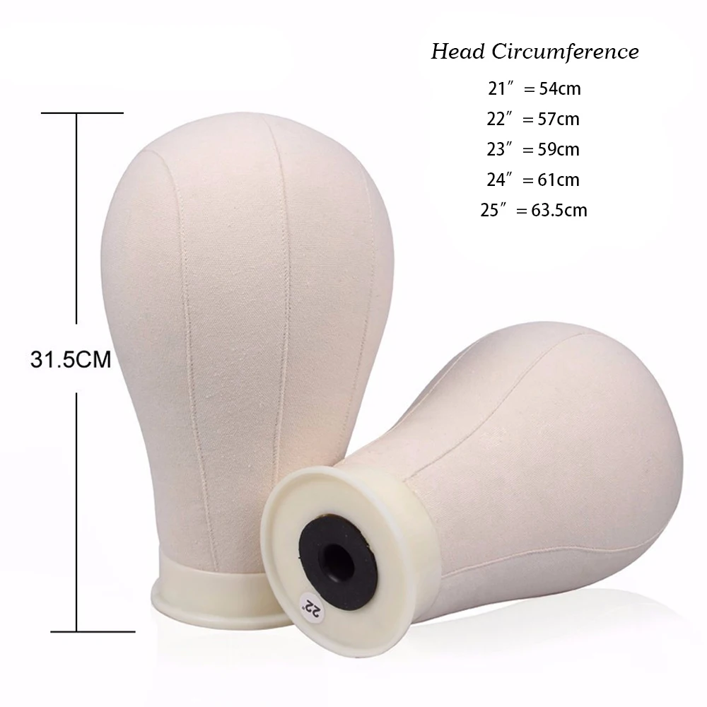 Mannequin Head Wig Stand Rose Pink 22"Canvas Head 21-25" Wig Head Stand Adjustable Tripod Stand Wigs Making Display Tools