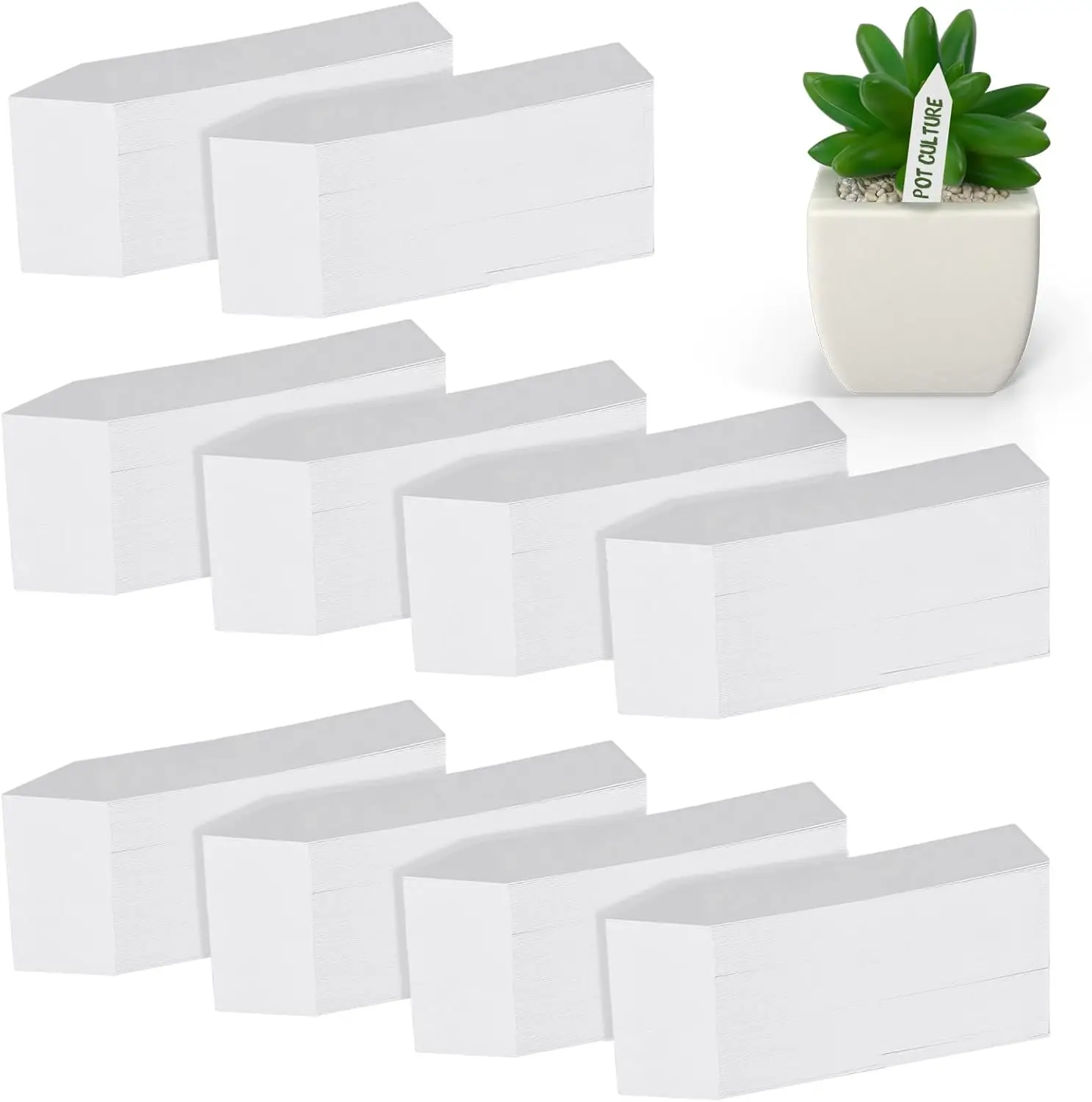 

1000 Pcs 4 Inch Plastic Plant Labels, Waterproof UV Resistant Nursery Garden Tags for Fruit Trees Flowers Shrubs