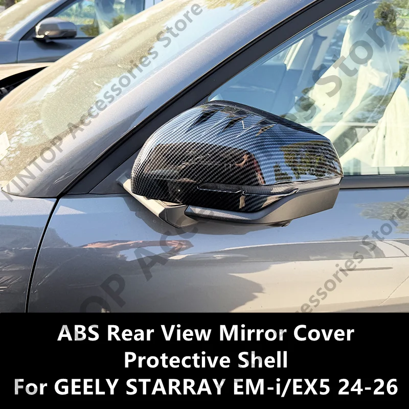 For GEELY STARRAY EM-i/EX5 24-26 ABS Rear View Mirror Cover Protective Shell,Auto Exterior Parts Modification Accessories Refit