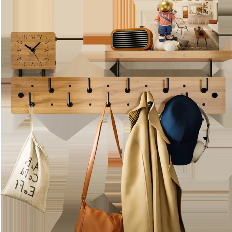 Wood Clothes Rack Corner Hanger Clothing Store Display Rack Wall Hanger for Hanging Clothes Entrance Hall Furniture